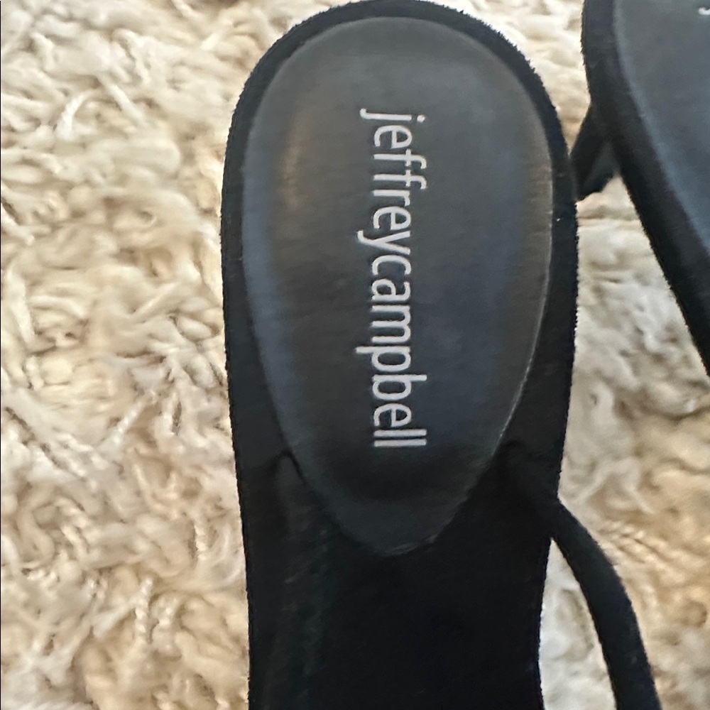 New! Jeffrey Campbell black rhinestone stray low heel 7.5 - Picture 3 of 7